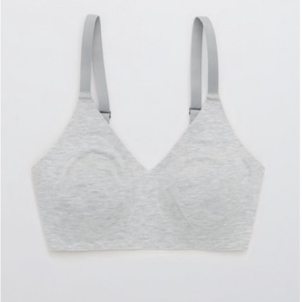 Grey Aerie Real Free Cotton Padded Bralette, size L